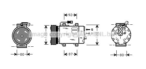 AVA QUALITY COOLING Компрессор, кондиционер VOK029